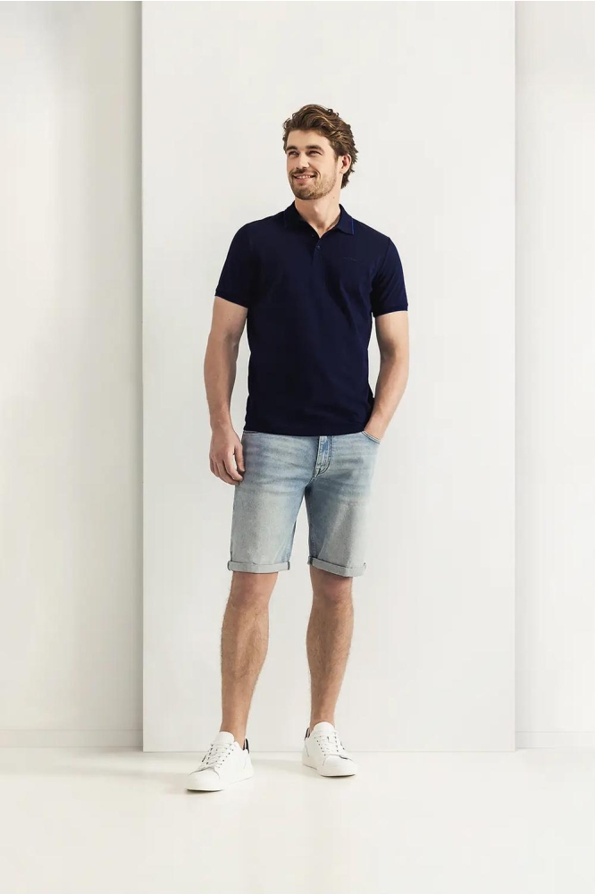 PIQUE POLO MET STREEPDETAILS 46115400 5900